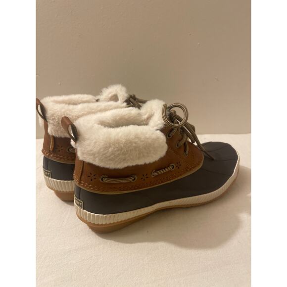 Jsport Women's Size 8 Mary Waterproof Faux Fur Duck Boot Booties Brown by Jambu - Picture 6 of 12